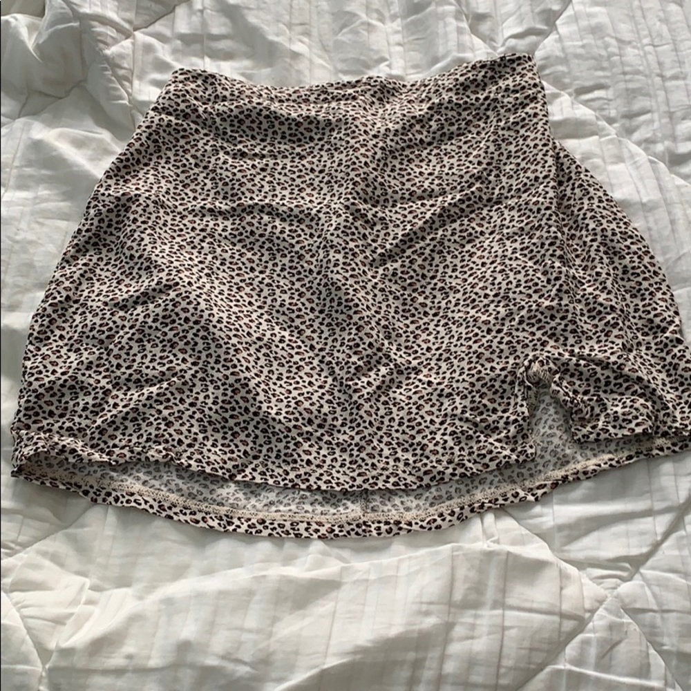 Cheetah print skirt